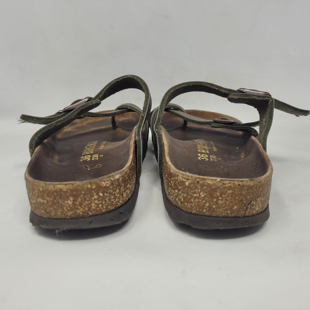 Birkenstock Sandals EU36 US5 Mayari Birko-Flor Mocha Brown Slides Slip On - Picture 7 of 11